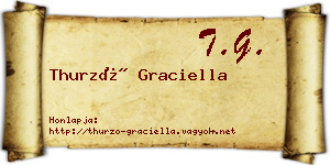 Thurzó Graciella névjegykártya