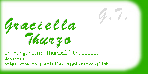 graciella thurzo business card
